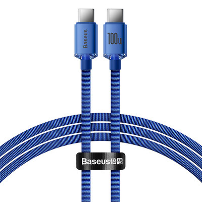 Kábel Baseus 100W USB C na typ C pre Macbook iPad 5A PD s rýchlou nabíjačkou, kábel USB C pre Xiaomi POCO X3 Pro Samsung Huawei