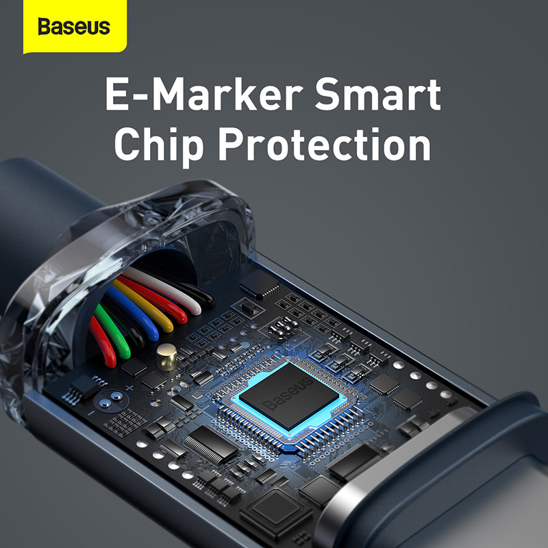 Kábel Baseus 100W USB C na typ C pre Macbook iPad 5A PD s rýchlou nabíjačkou, kábel USB C pre Xiaomi POCO X3 Pro Samsung Huawei