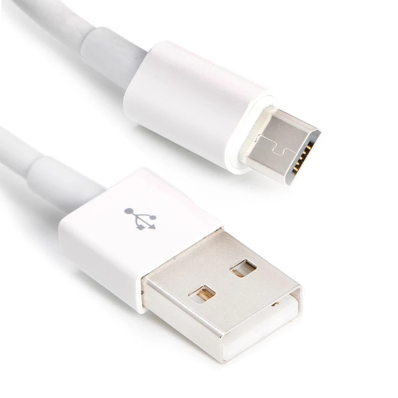 3/5 metrov dlhý mikro USB nabíjací kábel s flexibilným bielym káblom pre Samsung Huawei Xiaomi Android Smart mobilný telefón