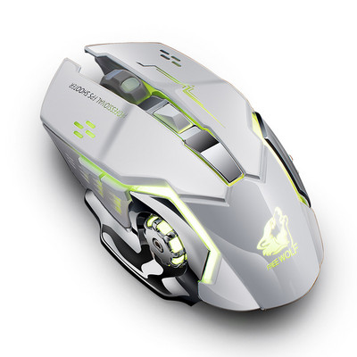 2400DPI Gaming Mouse X8 Ασύρματο ποντίκι Επαναφορτιζόμενο Αθόρυβο LED με οπίσθιο φωτισμό USB Οπτικά εργονομικά ποντίκια LOL Ποντίκια σερφ για PC Gamer