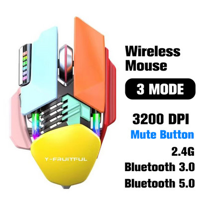 Laidinė žaidimų pelė Vandens aušinimo kompiuterio pelės RGB Gamer Ergonomiška 6 mygtukų 12800DPI LED, skirta nešiojamam kompiuteriui