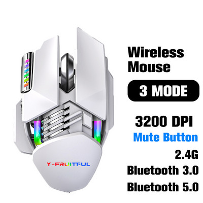 Laidinė žaidimų pelė Vandens aušinimo kompiuterio pelės RGB Gamer Ergonomiška 6 mygtukų 12800DPI LED, skirta nešiojamam kompiuteriui