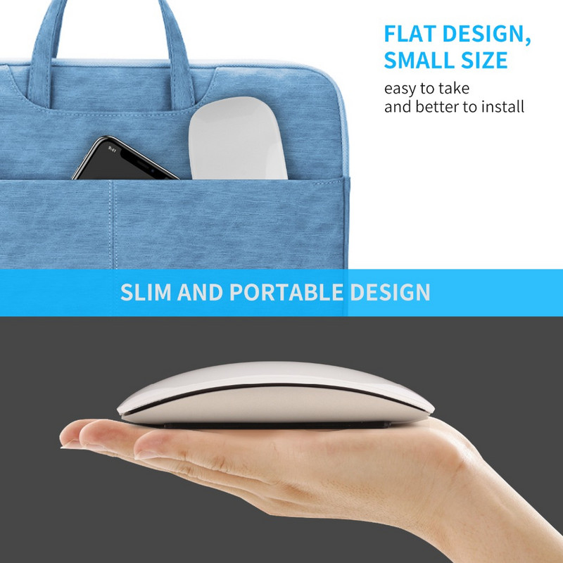 Επαναφορτιζόμενο ποντίκι Bluetooth Ασύρματο ποντίκι Arc Touch Magic Mause Εργονομικό εξαιρετικά λεπτό οπτικό ποντίκι για iPhone Macbook