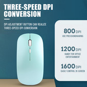 Macaron Επαναφορτιζόμενο ασύρματο ποντίκι Bluetooth 2.4G Ποντίκια USB για Android Windows Tablet Φορητός υπολογιστής για φορητούς υπολογιστές IPAD