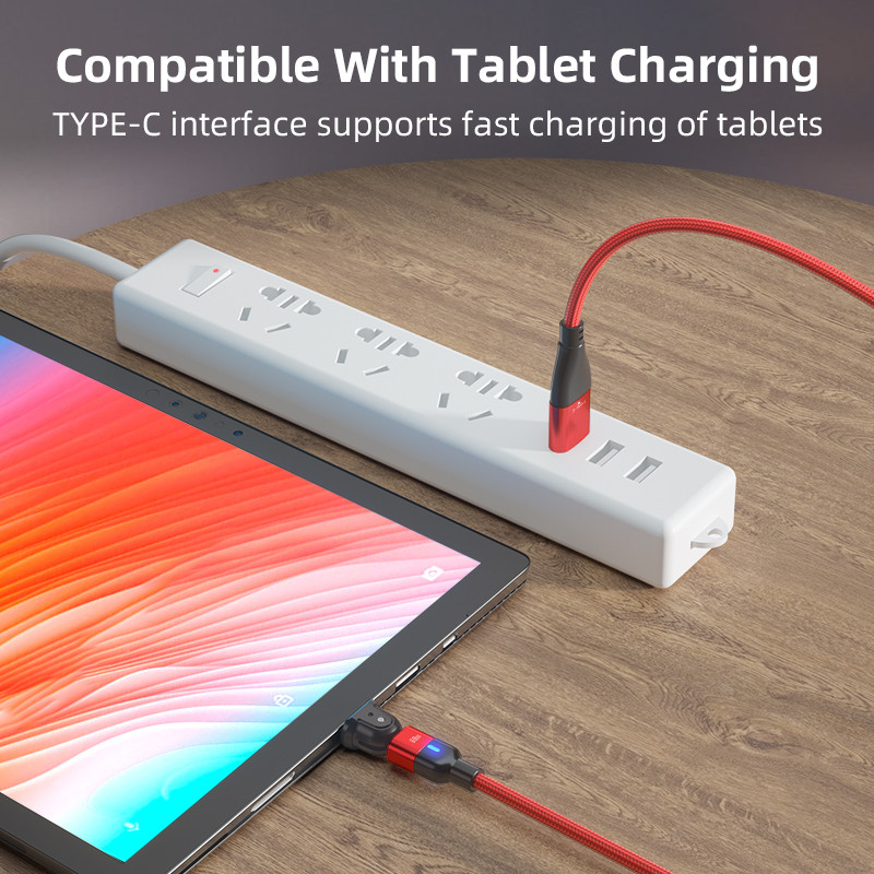 AUFU 180 Rotate PD 60W USB Type C kábel QC3.0 Fast Charge adatkábel Macbookhoz Samsung Xiaomi USB C kábel Huawei P40-hez