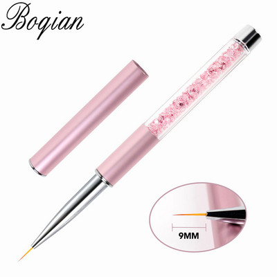 BQAN Bélés ecset 5/7/9/11/12/15 mm körömkefe Kézi rajz tippek Rajzvonal Festés Toll Eszközök Manikűr köröm ecset díszítés