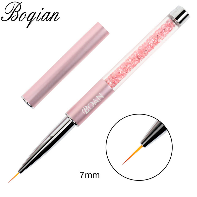 BQAN Bélés ecset 5/7/9/11/12/15 mm körömkefe Kézi rajz tippek Rajzvonal Festés Toll Eszközök Manikűr köröm ecset díszítés