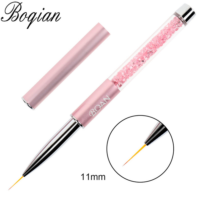 BQAN Bélés ecset 5/7/9/11/12/15 mm körömkefe Kézi rajz tippek Rajzvonal Festés Toll Eszközök Manikűr köröm ecset díszítés