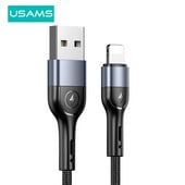 USAMS 2A USB kábel C típusú adatmagos vezetékes mikro USB kábel iPhone 8 7 6 plus 6s 5s ipad air mini Xiaomi Huawei Samsung készülékhez