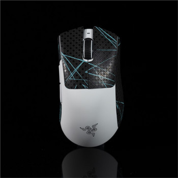 T BTL Mouse Grip Tape Skate Ръчно изработен стикер за Razer Deathadder V3 Pro Professional Non Slip Lizard Skin Suck Sweat EVA Black