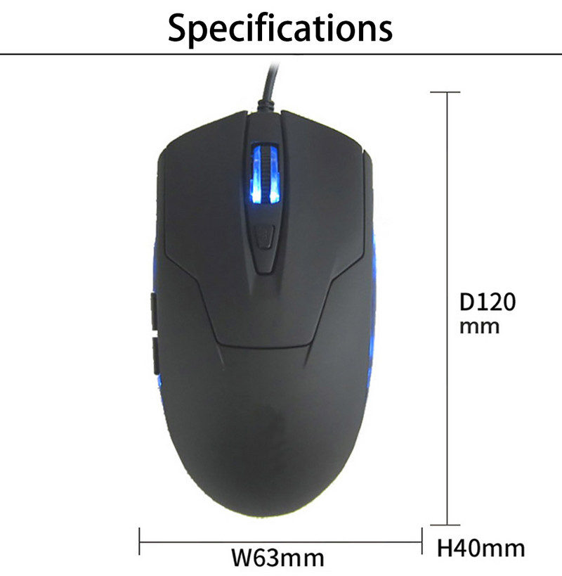 Mouse de birou cu fir silențios, 1600 DPI, 6 butoane, tip C și mouse optic USB pentru desktop, notebook, mouse pentru jocuri de computer