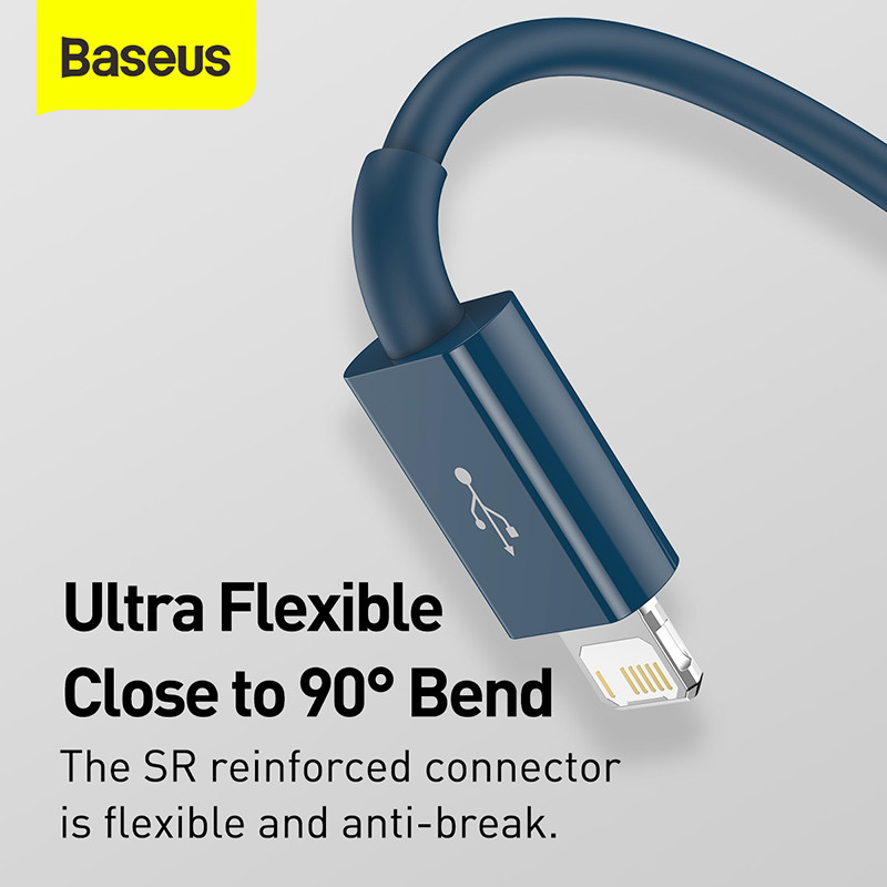 Baseus 3 u 1 USB kabel za iPhone 13 12 X 11 Pro Max Samsung S20 Xiaomi Mi 9 3.5A Micro USB Type C Kabel punjača za brzo punjenje