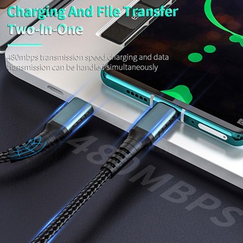 Зарядно устройство PD USB Type C към Micro USB кабел за Samsung s7 s6 s5 Xiaomi Note 6 Sony LG 60W кабел за бързо зареждане на данни Android Microusb