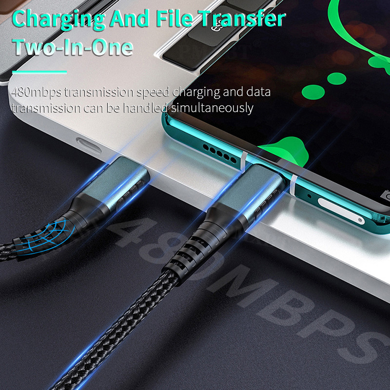 Įkroviklis PD USB Type C To Micro USB laidas skirtas Samsung s7 s6 s5 Xiaomi Note 6 Sony LG 60W greito įkrovimo duomenų laidas Android Microusb