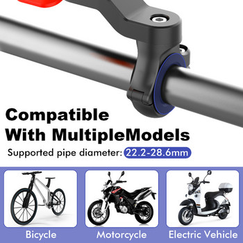 Регулируем държач за телефон за скутер за велосипед Завъртане на държач за мобилен телефон за велосипед Мотоциклетна стойка за поддръжка на телефон за IPhone 12 GPS стойка