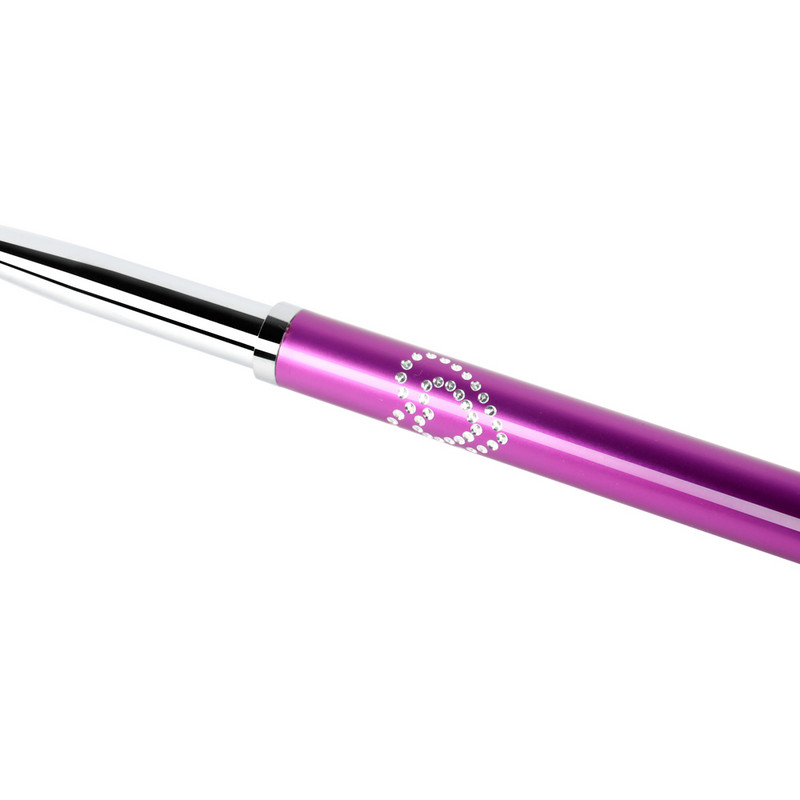 ANGNYA 1vnt. 7/9 mm Kolinsky plaukų nagų dailės šepetėlis, metalinė rankena Širdies formos prancūziškos linijos, juostelės, gėlės, piešimo pamušalas, rašiklis, nagų įrankiai