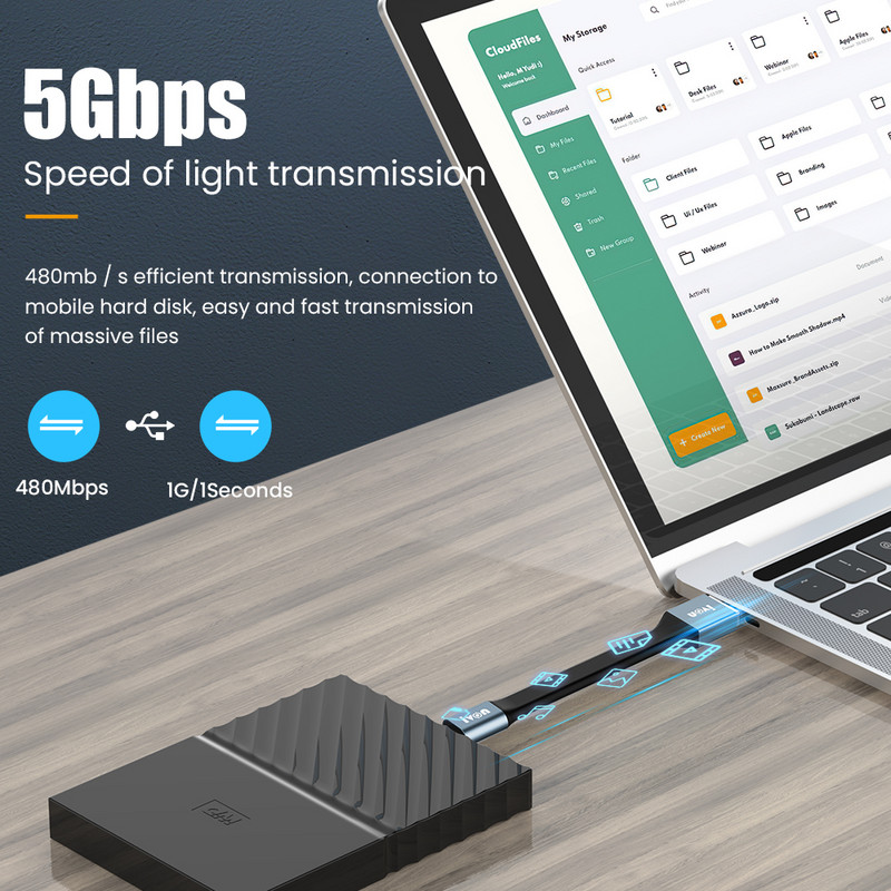 Mini raktų pakabuko nešiojamasis USB duomenų kabelis, skirtas iPhone 3A greito įkrovimo C tipo mikro USB C trumpo laido laidas, skirtas Xiaomi Huawei Poco