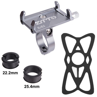 Držiak na telefón z hliníkovej zliatiny na bicykel, motocykel, elektrický skúter, horský bicykel, držiak na mobilný telefón, cyklistické príslušenstvo