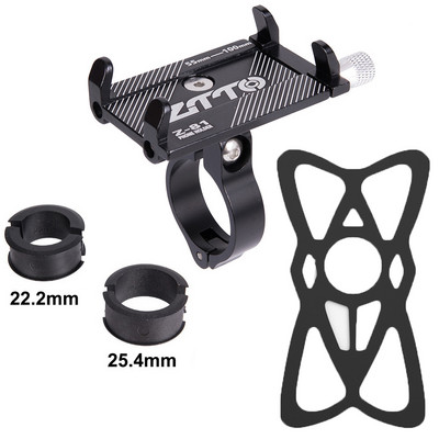 Držiak na telefón z hliníkovej zliatiny na bicykel, motocykel, elektrický skúter, horský bicykel, držiak na mobilný telefón, cyklistické príslušenstvo