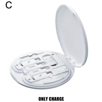 60 W greito įkrovimo kabelių rinkinys Atmintinės dėžutė Daugiafunkcis USB įkroviklis Duomenų kabelio organizatorius Nešiojamas įkrovimo kabelių rinkinys Saugojimo dėžutė