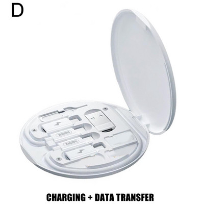 60 W greito įkrovimo kabelių rinkinys Atmintinės dėžutė Daugiafunkcis USB įkroviklis Duomenų kabelio organizatorius Nešiojamas įkrovimo kabelių rinkinys Saugojimo dėžutė