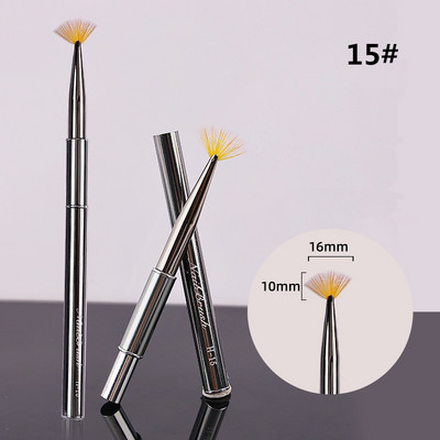 15Style Nail Art ecset fém színátmenetes bélés festés virágvonalak csíkos rajzoló toll lakk francia UV gél hosszabbító építő eszköz