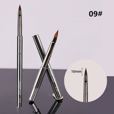 15Style Nail Art ecset fém színátmenetes bélés festés virágvonalak csíkos rajzoló toll lakk francia UV gél hosszabbító építő eszköz