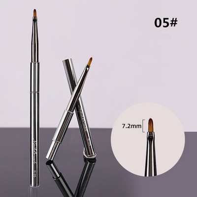 15Style Nail Art ecset fém színátmenetes bélés festés virágvonalak csíkos rajzoló toll lakk francia UV gél hosszabbító építő eszköz
