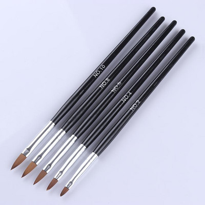 Nagų šepetėlių rinkinys Manikiūro gelinis šepetėlis, skirtas nagų dailės šepetėliui, manikiūro įrankis akrilo tapybai gelio šepetėlis Carving Gel Brush Liner Brush Kit