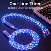 3 v 1 USB nabíjačka pre iPhone, Android, Xiaomi, Samsung, Huawei, Light, dátový nabíjací kábel pre Apple, iPad, nabíjací kábel typu C