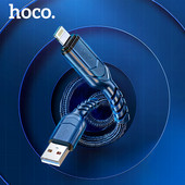 HOCO USB laidas iPhone kabinai 11 12 13 Pro Max X Xs Max XR 8 ipad2 mini 2.4A greito įkrovimo laidai telefono įkroviklis Wire Data Sync