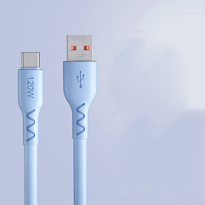 Cablu USB tip C 6A 120W Cablu de încărcare rapidă PD pentru OPPO Oneplus Huawei P40 P30 Pro Xiaomi Samsung Realme Cablu de date pentru încărcător USB C