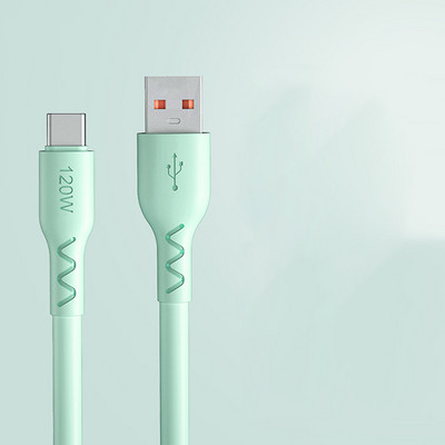 Cablu USB tip C 6A 120W Cablu de încărcare rapidă PD pentru OPPO Oneplus Huawei P40 P30 Pro Xiaomi Samsung Realme Cablu de date pentru încărcător USB C