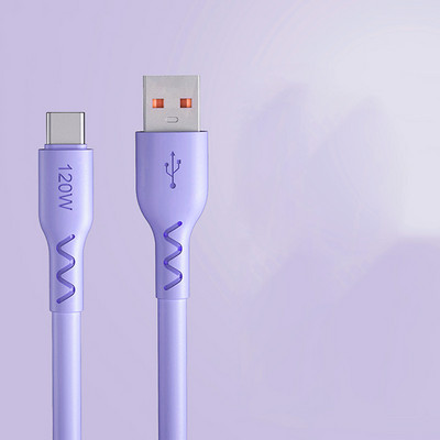 Cablu USB tip C 6A 120W Cablu de încărcare rapidă PD pentru OPPO Oneplus Huawei P40 P30 Pro Xiaomi Samsung Realme Cablu de date pentru încărcător USB C