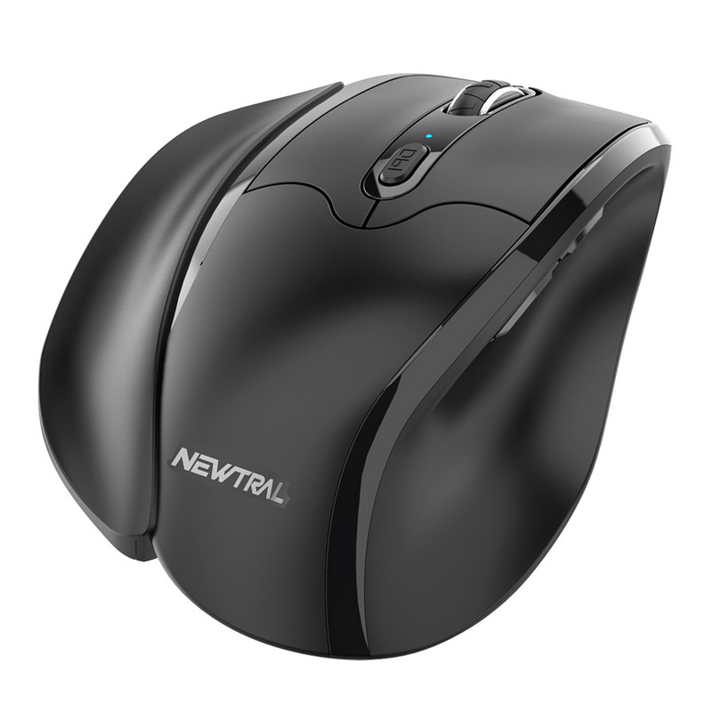 Ergonomiška vertikali pelė 2.4G dešinioji kairioji biuro žaidimų nuimama delno riešo pelė, skirta kompiuteriui