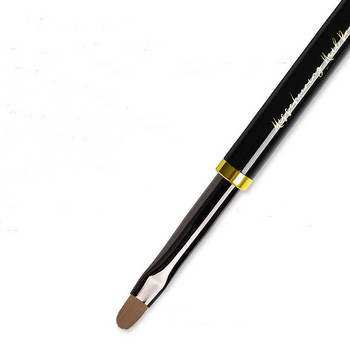 Μαύρη βούρτσα νυχιών βούρτσα τζελ για μανικιούρ Ακρυλικό UV Gel Extension Pen Fish Βερνίκι νυχιών ζωγραφική Βούρτσα ζωγραφικής Βούρτσα νυχιών επένδυση