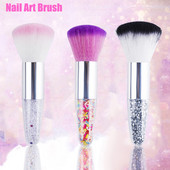 Nagų dailės šepetėlis Pašalinti nagų dulkes Šepetys akrilinis UV gelinis lakas pudra, valymo priemonė Grožio makiažo šepetėliai manikiūro priedai