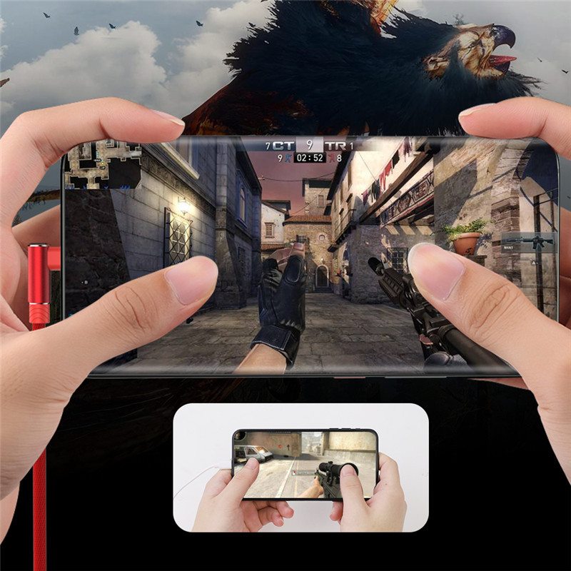 1M 2M 3M 90 laipsnių duomenų USB tipo C greito įkroviklio laidas, skirtas Samsung S10 S9 Plus Xiaomi mi 9 8 huawei P30 Pro Origin ilgas laidas