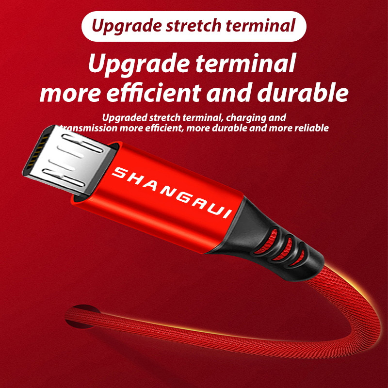 3 m / 5 m / 8 m kelių ilgių mikro USB laidas, greitas įkrovimas, efektyvus PVC apsauginis laidas, skirtas Micro Android Xiaomi telefono laidui