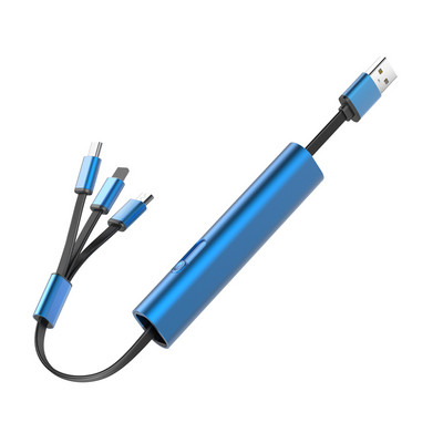 Mini cablu de încărcare multiplu ascuns pentru Samsung S8 S10 S20 Cablu de încărcare Micro Usb din aliaj de aluminiu tip c pentru Huawei P30 P40 Vivo Oppo