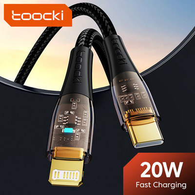 Toocki 20W PD USB C kabel za iPhone 14 13 11 12 Pro Max XR XS iPad Brzo punjenje USB Type C na Lightning kabel Data Cabo Charge