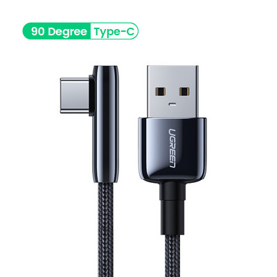 Ugreen C tipo USB laidas 3A greito įkrovimo USB C laidas, skirtas Samsung S20 Huawei Xiaomi mobiliojo telefono greito įkroviklio duomenų laidas USB laidas