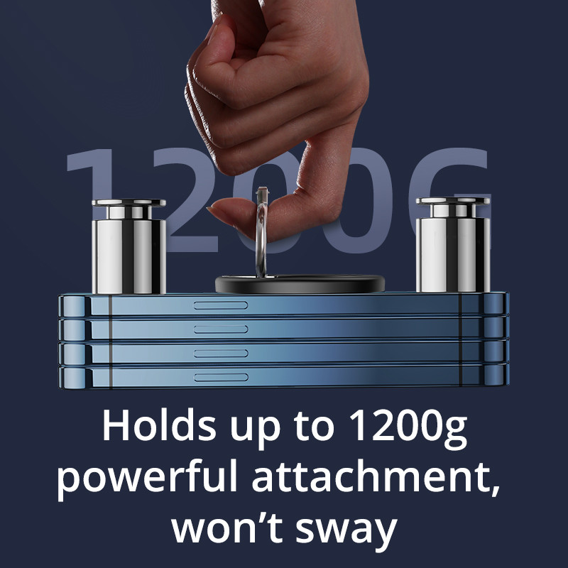 Joyroom prsten za prste, magnetni držač za telefon, metalni 3 u 1 višenamjenski stalak za mobitel, držač za telefon u automobilu za iPhone 12 13 Pro