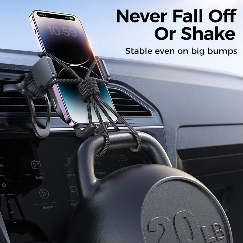 Joyroom 15W bežični nosač za auto punjač s dvostrukom zavojnicom s automatskim stezanjem za nosač za automobilski telefon za bežično punjenje za iPhone 14 13 Pro Max