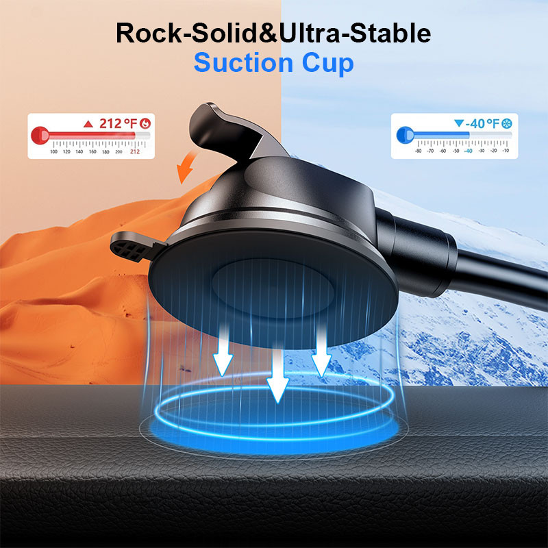 Joyroom Univerzalni držač za telefon u automobilu, stalak za zakrivljenu šipku od 4,7-6,8 inča, telefon sa jakim stezanjem, podrška za većinu telefona