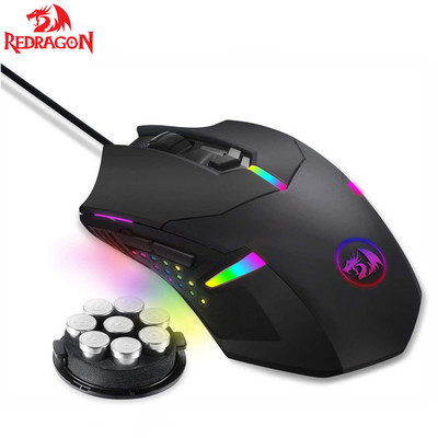 Miš za igre Računalni ergonomski miš USB Žičani miš za igre 7200 DPI Gamer Mause Optičko RGB pozadinsko osvjetljenje 8 tipki za prijenosno računalo