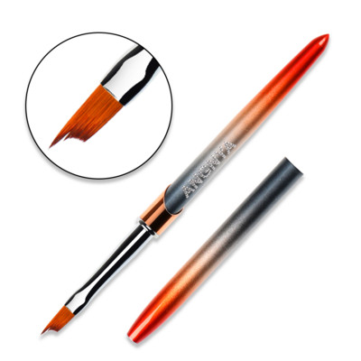 BQAN 1db #6 köröm francia ecset UV gél körömfestés rajz polírozás francia tippek Half Moon Design manikűr toll