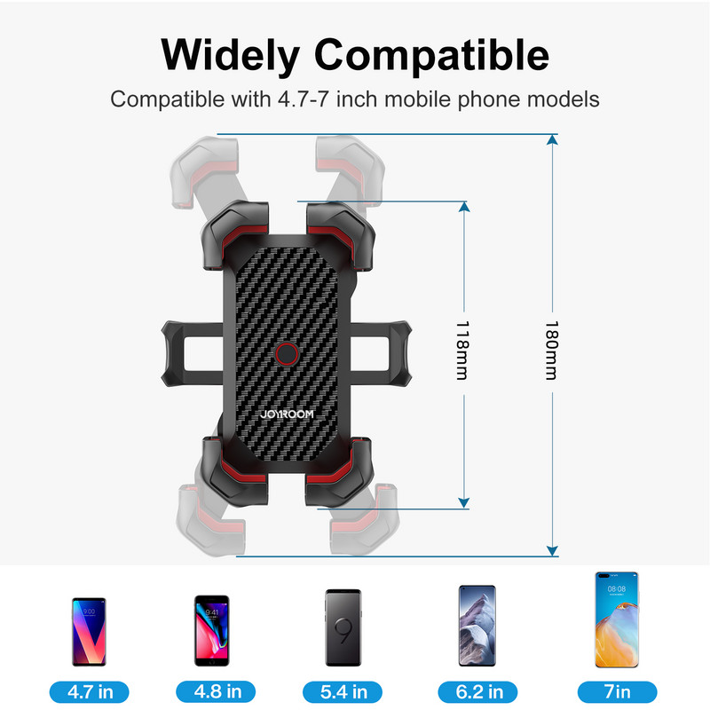 Držač za telefon za bicikl Univerzalni motocikl Držač za telefon za bicikl, stalak za upravljač, držač za montiranje, držač za telefon za iPhone 13 12 11