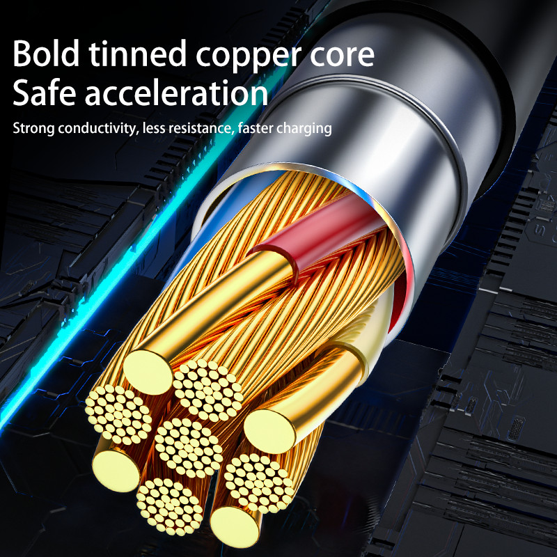 66W 6A 3 u 1 Kabel za brzo punjenje tipa C Mikro USB kabel za Huawei Xiaomi Redmi POCO Dodaci za mobilne telefone Punjač USB C kabel