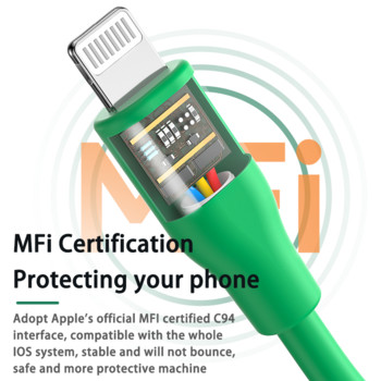 MFi Certified 20W PD USB C σε Lightning Fast Charging για iPhone 14 13 12 11 Pro Max για iPad Mini Φορτιστής τηλεφώνου Καλώδιο τύπου C